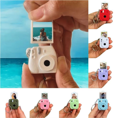 Mini 3D Camera Keychain Pendant